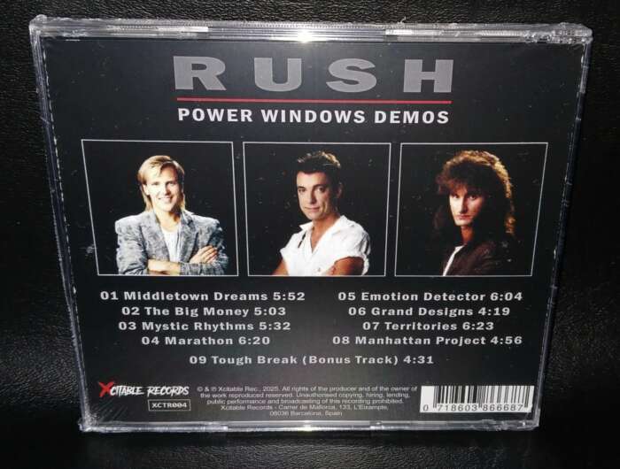 RUSH - Power Windows Demos (Cal Vista) CD Jewel BRAND NEW - Image 2